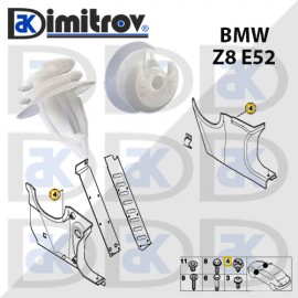 Щипка интериор BMW 3 (E36 E46) 5 (E34 E39) 7 (E38) X5 (E53 E70 F15 F85) X6 (E71 E72) Z3 (E36) Z8 (E52)